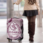 Manly Warringah Sea Eagles Rugby Luggage Cover Australian Aboriginal Dot Painting Style