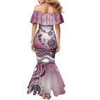 Manly Warringah Sea Eagles Rugby Mermaid Dress Australian Aboriginal Dot Painting Style