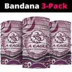 Manly Warringah Sea Eagles Rugby Neck Gaiter Australian Aboriginal Dot Painting Style