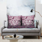 Manly Warringah Sea Eagles Rugby Pillow Cover Australian Aboriginal Dot Painting Style