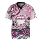Manly Warringah Sea Eagles Rugby Rugby Jersey Australian Aboriginal Dot Painting Style