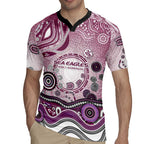 Manly Warringah Sea Eagles Rugby Rugby Jersey Australian Aboriginal Dot Painting Style