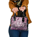 Manly Warringah Sea Eagles Rugby Shoulder Handbag Australian Aboriginal Dot Painting Style