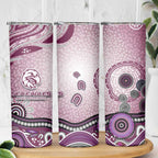 Manly Warringah Sea Eagles Rugby Skinny Tumbler Australian Aboriginal Dot Painting Style