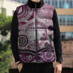 Manly Warringah Sea Eagles Rugby Sleeveless Puffer Jacket Australian Aboriginal Dot Painting Style