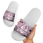 Manly Warringah Sea Eagles Rugby Slide Sandals Australian Aboriginal Dot Painting Style