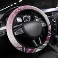 Manly Warringah Sea Eagles Rugby Steering Wheel Cover Australian Aboriginal Dot Painting Style