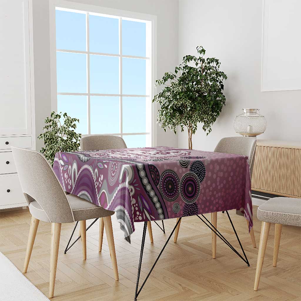 Manly Warringah Sea Eagles Rugby Tablecloth Australian Aboriginal Dot Painting Style