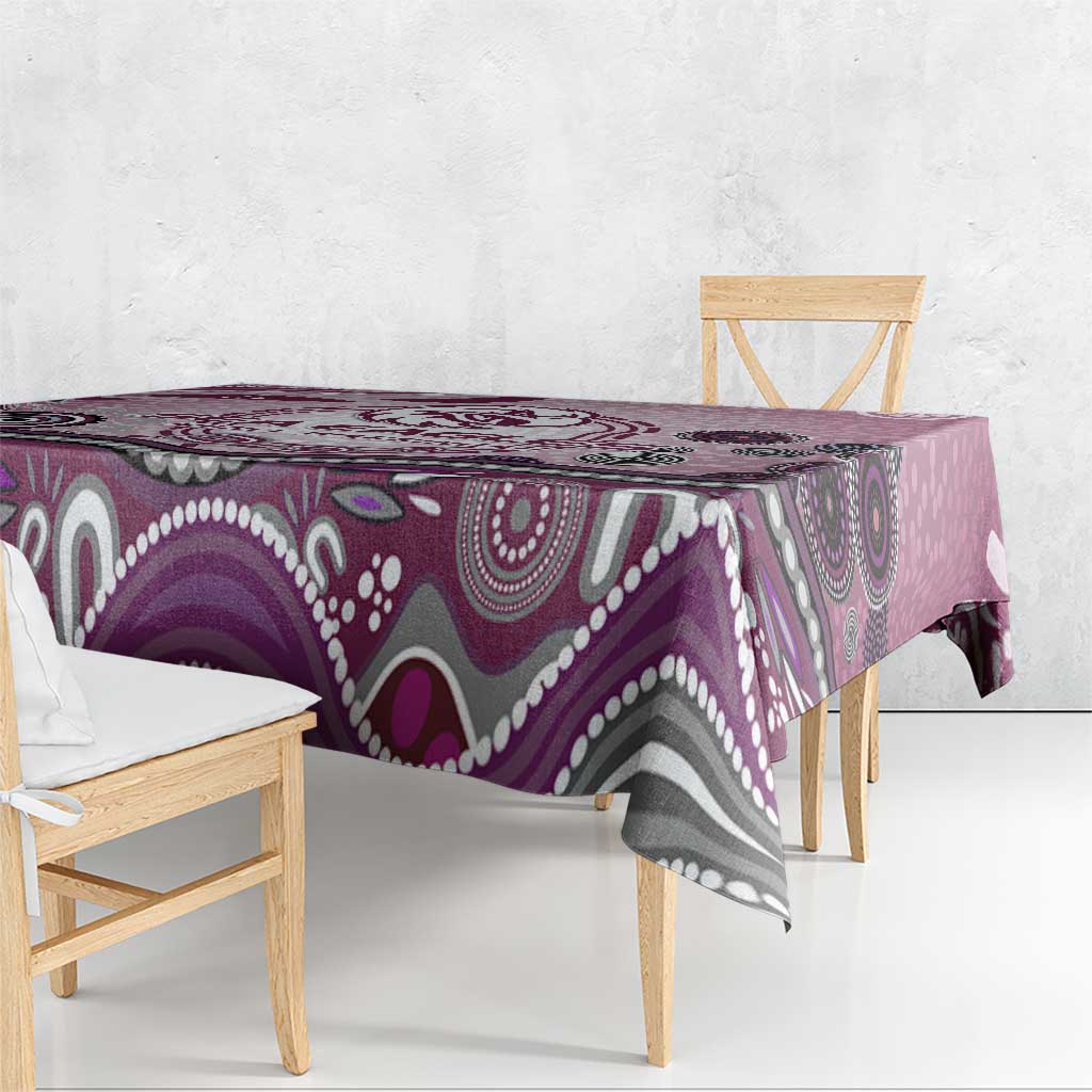 Manly Warringah Sea Eagles Rugby Tablecloth Australian Aboriginal Dot Painting Style