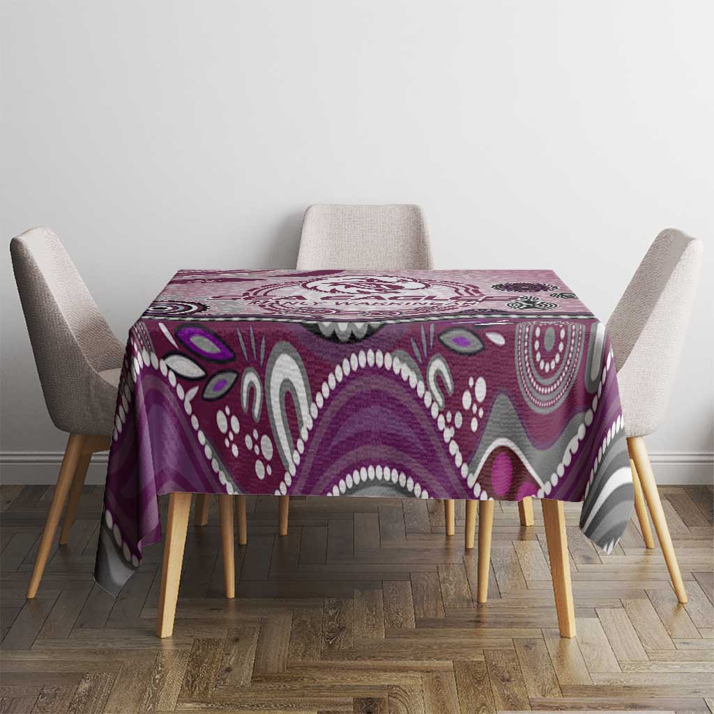 Manly Warringah Sea Eagles Rugby Tablecloth Australian Aboriginal Dot Painting Style