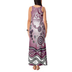 Manly Warringah Sea Eagles Rugby Tank Maxi Dress Australian Aboriginal Dot Painting Style