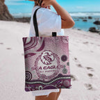 Manly Warringah Sea Eagles Rugby Tote Bag Australian Aboriginal Dot Painting Style