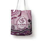 Manly Warringah Sea Eagles Rugby Tote Bag Australian Aboriginal Dot Painting Style