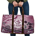 Manly Warringah Sea Eagles Rugby Travel Bag Australian Aboriginal Dot Painting Style