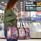 Manly Warringah Sea Eagles Rugby Travel Bag Australian Aboriginal Dot Painting Style