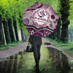 Manly Warringah Sea Eagles Rugby Umbrella Australian Aboriginal Dot Painting Style