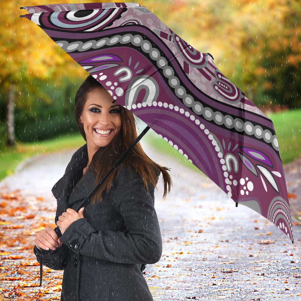 Manly Warringah Sea Eagles Rugby Umbrella Australian Aboriginal Dot Painting Style