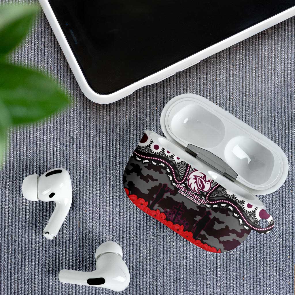 ANZAC Day Manly Warringah Sea Eagles AirPods Case Military Memorial Aboriginal Indigenous Art