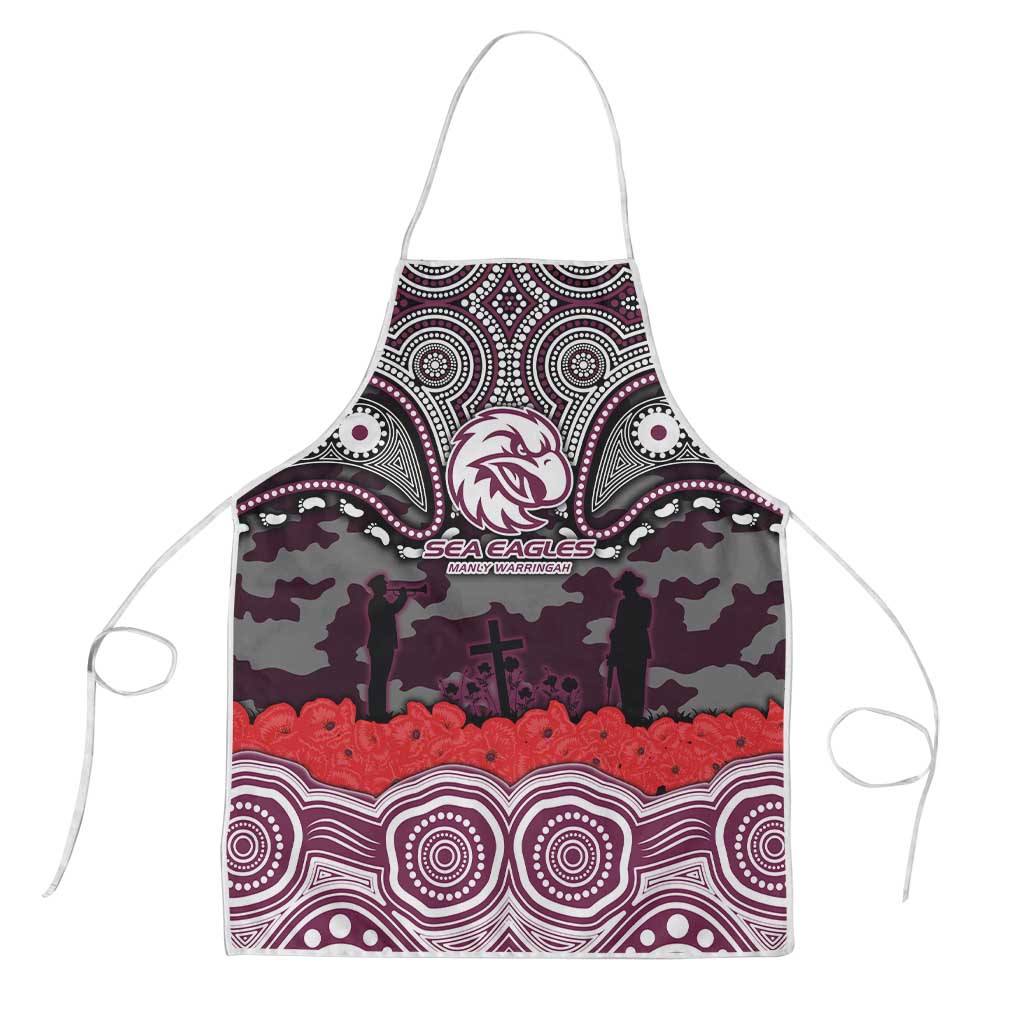 ANZAC Day Manly Warringah Sea Eagles Apron Military Memorial Aboriginal Indigenous Art