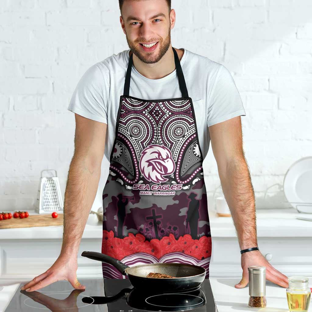 ANZAC Day Manly Warringah Sea Eagles Apron Military Memorial Aboriginal Indigenous Art