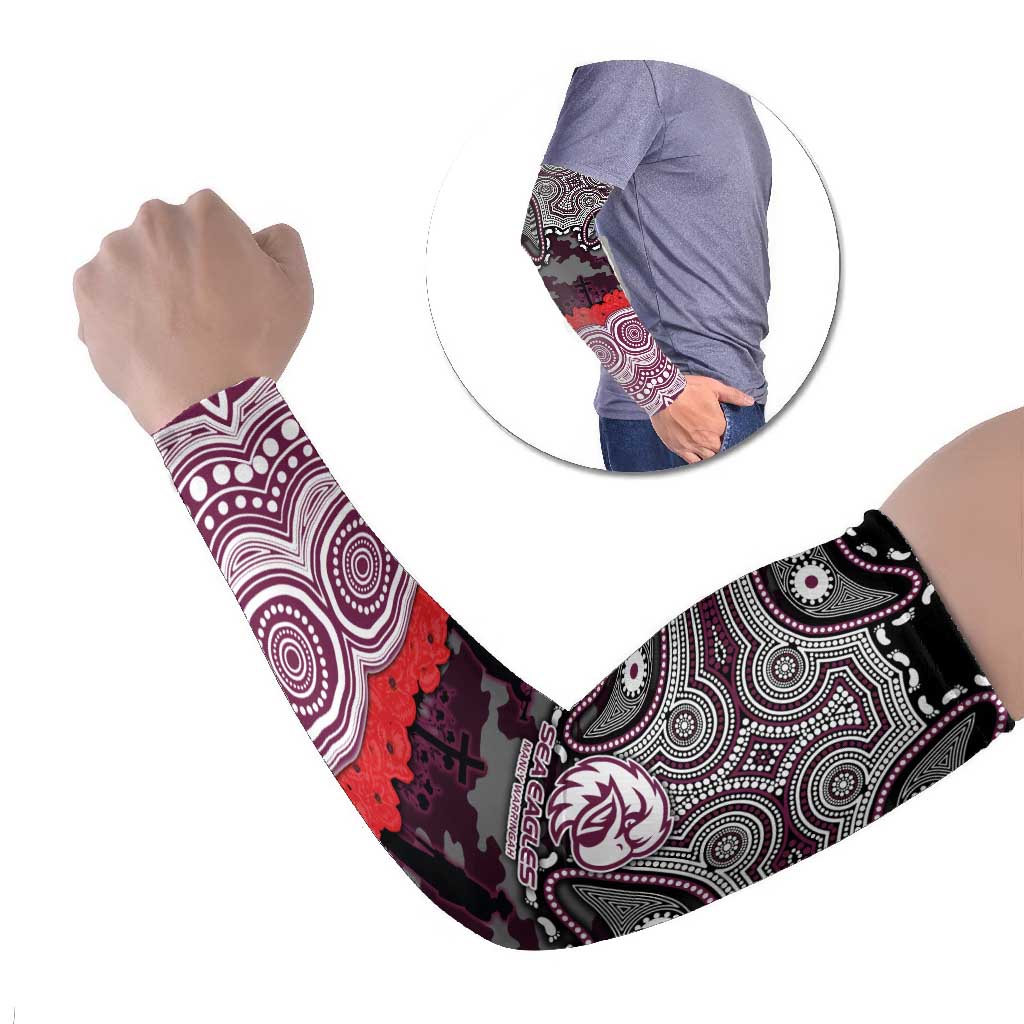 ANZAC Day Manly Warringah Sea Eagles Arm Sleeves Military Memorial Aboriginal Indigenous Art