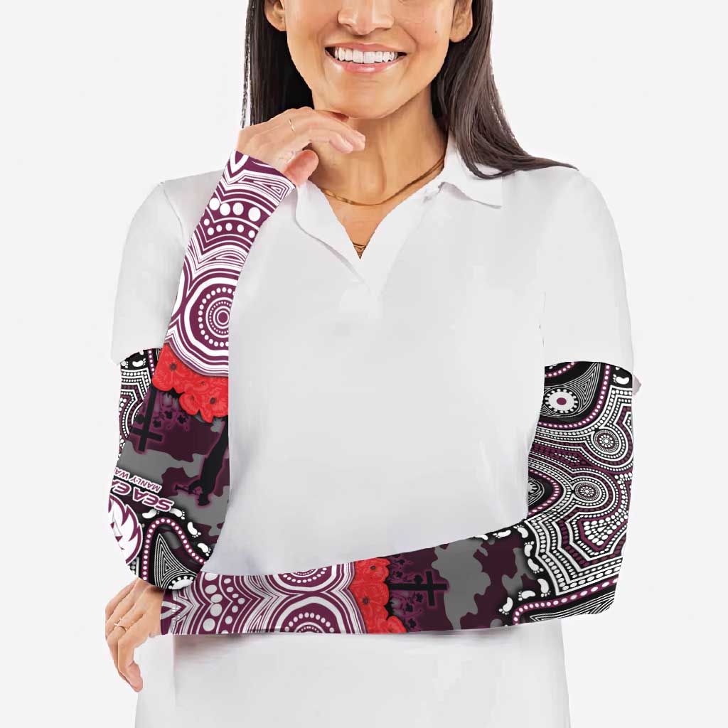 ANZAC Day Manly Warringah Sea Eagles Arm Sleeves Military Memorial Aboriginal Indigenous Art