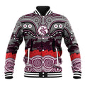 ANZAC Day Manly Warringah Sea Eagles Baseball Jacket Military Memorial Aboriginal Indigenous Art