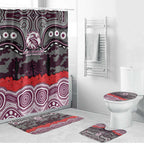 ANZAC Day Manly Warringah Sea Eagles Bathroom Set Military Memorial Aboriginal Indigenous Art