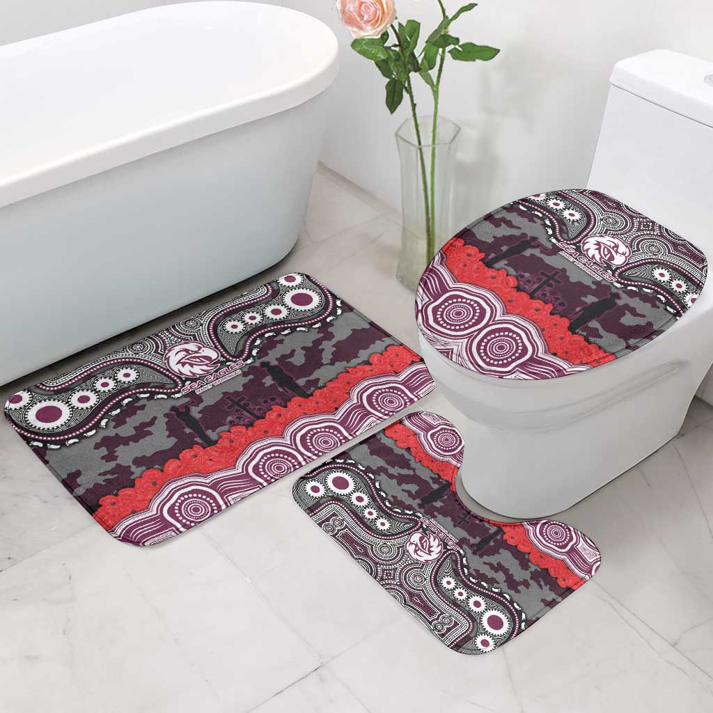 ANZAC Day Manly Warringah Sea Eagles Bathroom Set Military Memorial Aboriginal Indigenous Art