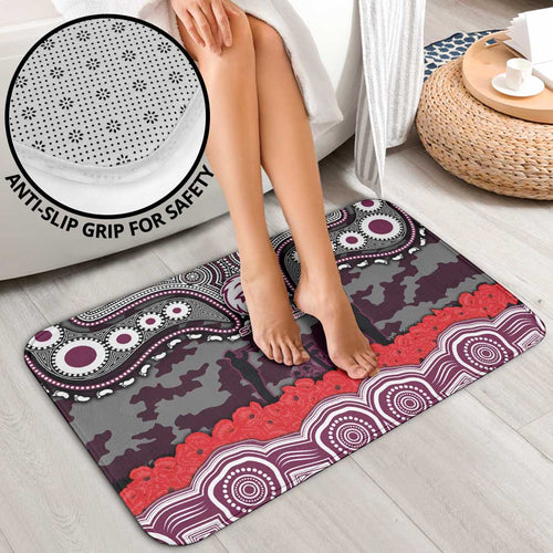 ANZAC Day Manly Warringah Sea Eagles Bathroom Set Military Memorial Aboriginal Indigenous Art