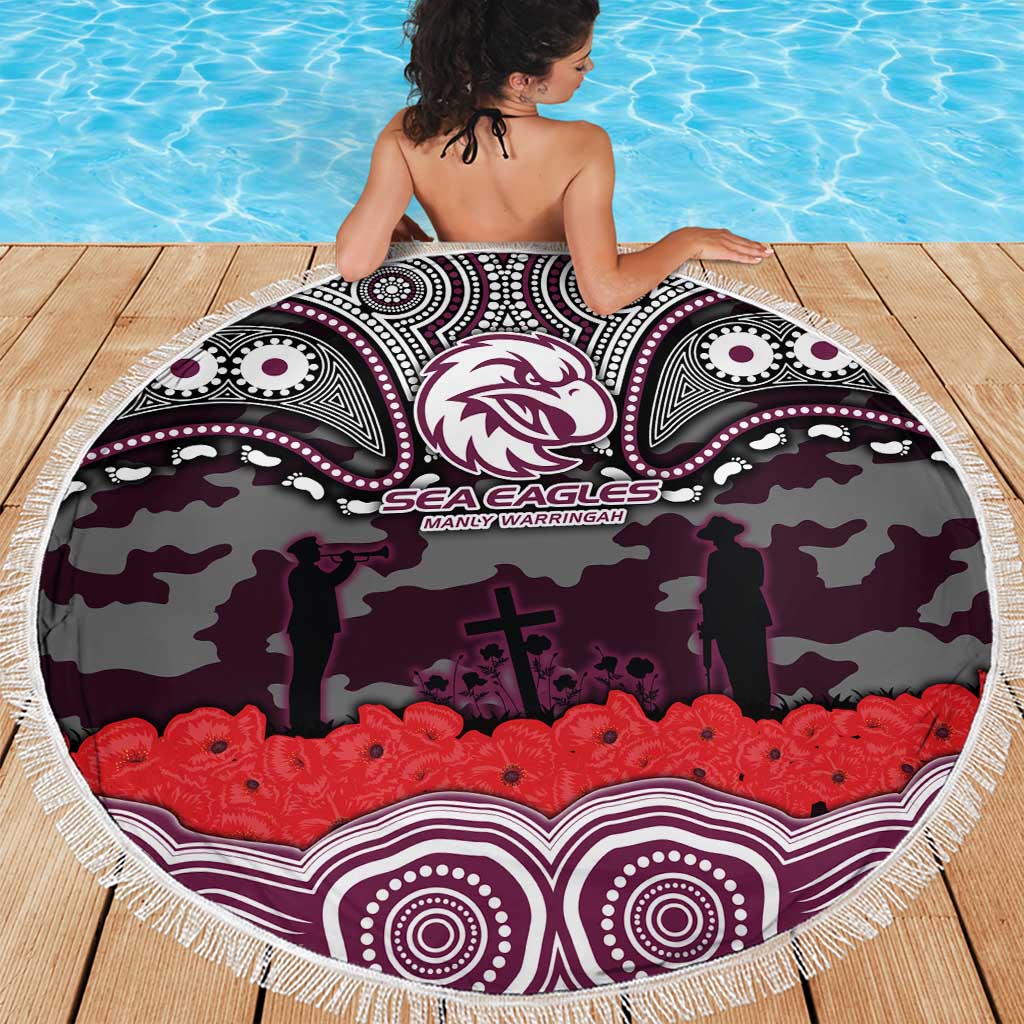 ANZAC Day Manly Warringah Sea Eagles Beach Blanket Military Memorial Aboriginal Indigenous Art
