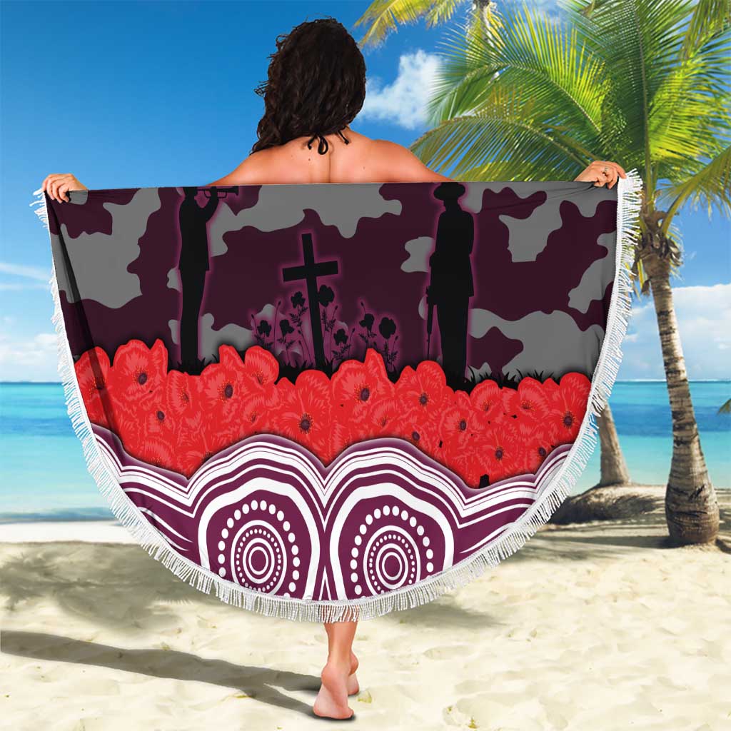 ANZAC Day Manly Warringah Sea Eagles Beach Blanket Military Memorial Aboriginal Indigenous Art