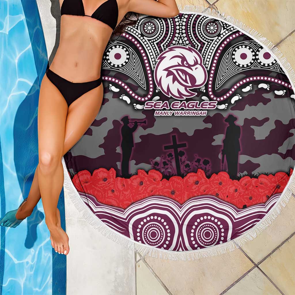 ANZAC Day Manly Warringah Sea Eagles Beach Blanket Military Memorial Aboriginal Indigenous Art