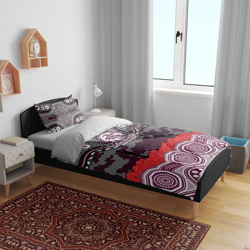 ANZAC Day Manly Warringah Sea Eagles Bedding Set Military Memorial Aboriginal Indigenous Art