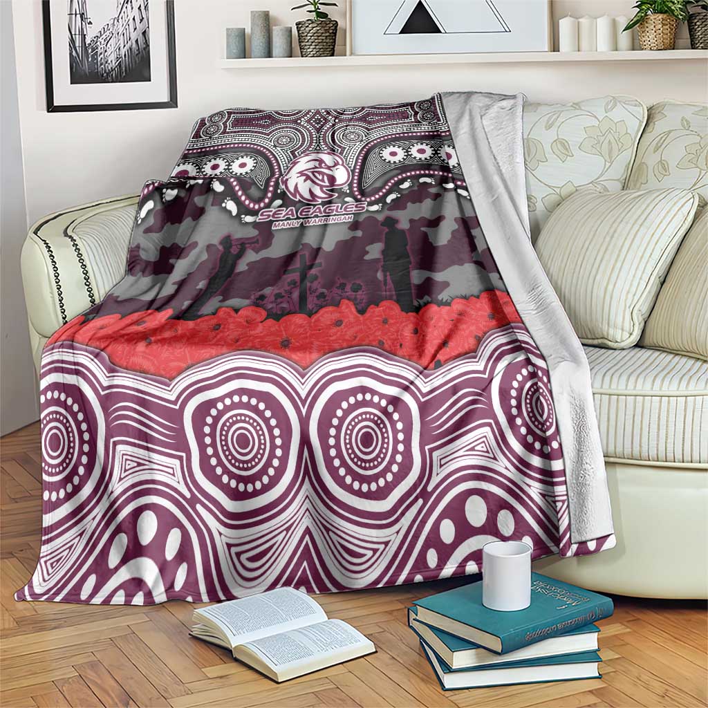 ANZAC Day Manly Warringah Sea Eagles Blanket Military Memorial Aboriginal Indigenous Art