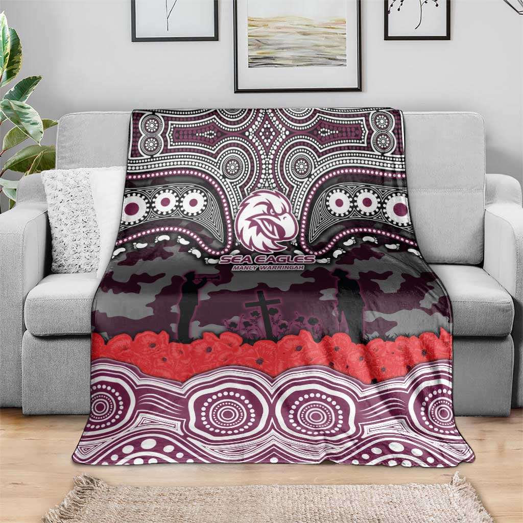 ANZAC Day Manly Warringah Sea Eagles Blanket Military Memorial Aboriginal Indigenous Art