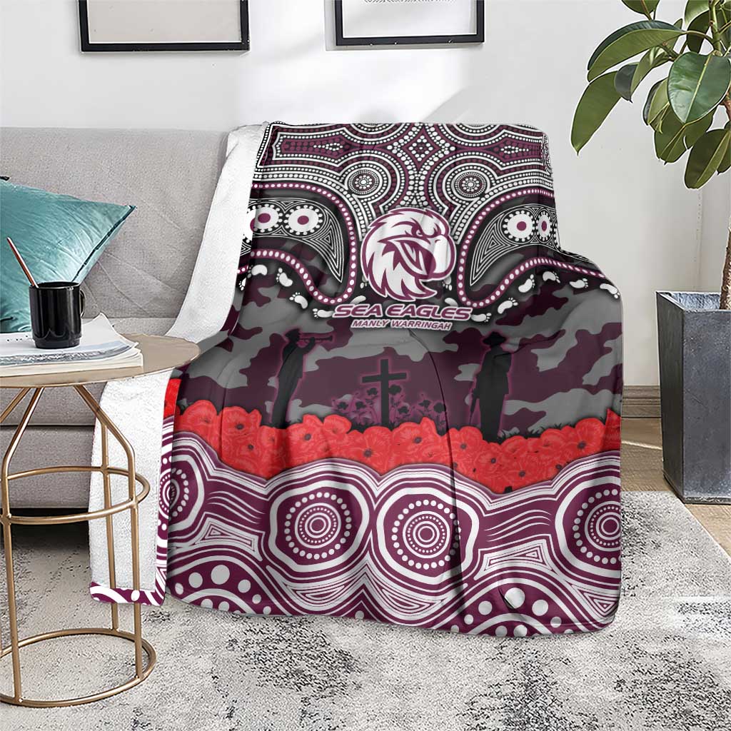 ANZAC Day Manly Warringah Sea Eagles Blanket Military Memorial Aboriginal Indigenous Art