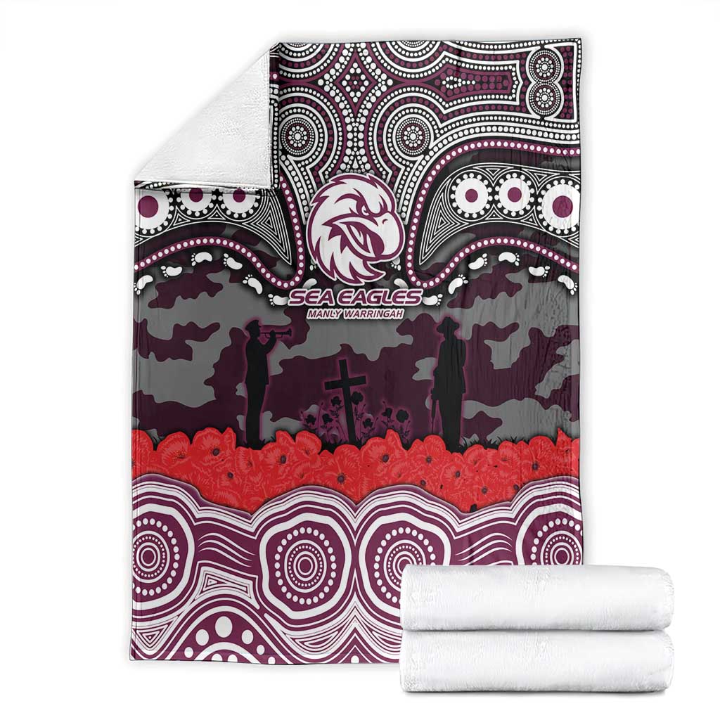 ANZAC Day Manly Warringah Sea Eagles Blanket Military Memorial Aboriginal Indigenous Art