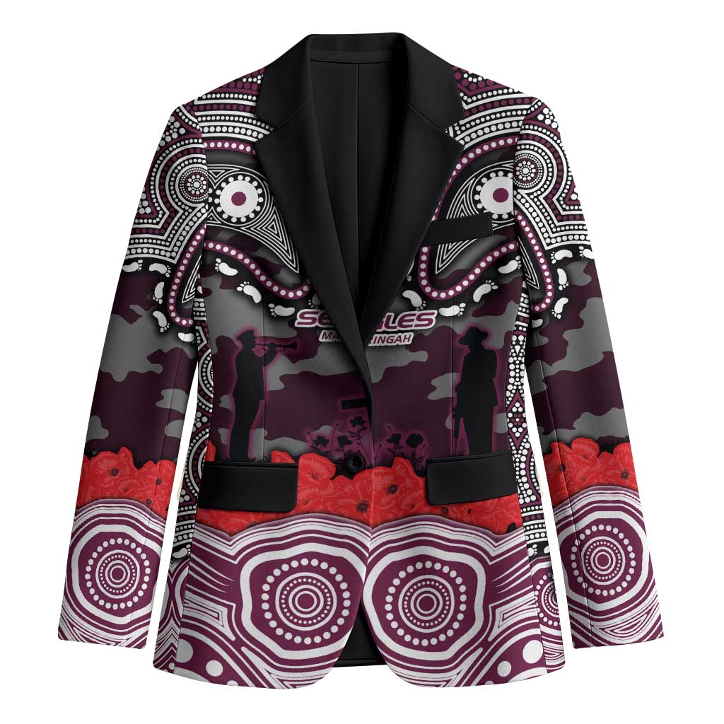 ANZAC Day Manly Warringah Sea Eagles Blazer Military Memorial Aboriginal Indigenous Art