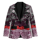 ANZAC Day Manly Warringah Sea Eagles Blazer Military Memorial Aboriginal Indigenous Art