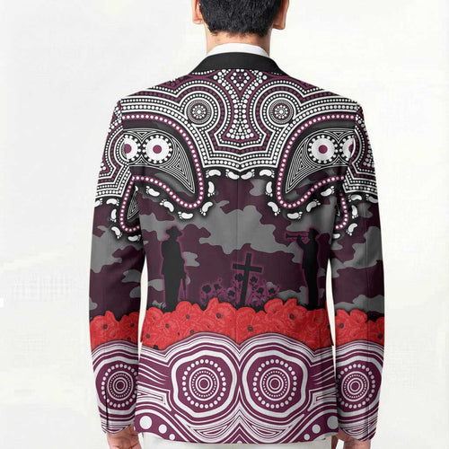 ANZAC Day Manly Warringah Sea Eagles Blazer Military Memorial Aboriginal Indigenous Art