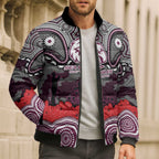 ANZAC Day Manly Warringah Sea Eagles Bomber Puffer Jacket Military Memorial Aboriginal Indigenous Art