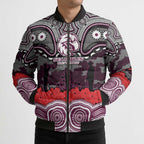 ANZAC Day Manly Warringah Sea Eagles Bomber Puffer Jacket Military Memorial Aboriginal Indigenous Art