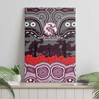 ANZAC Day Manly Warringah Sea Eagles Canvas Wall Art Military Memorial Aboriginal Indigenous Art