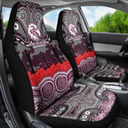 ANZAC Day Manly Warringah Sea Eagles Car Seat Cover Military Memorial Aboriginal Indigenous Art