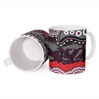 ANZAC Day Manly Warringah Sea Eagles Ceramic Mug Military Memorial Aboriginal Indigenous Art