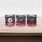 ANZAC Day Manly Warringah Sea Eagles Ceramic Mug Military Memorial Aboriginal Indigenous Art