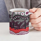 ANZAC Day Manly Warringah Sea Eagles Ceramic Mug Military Memorial Aboriginal Indigenous Art