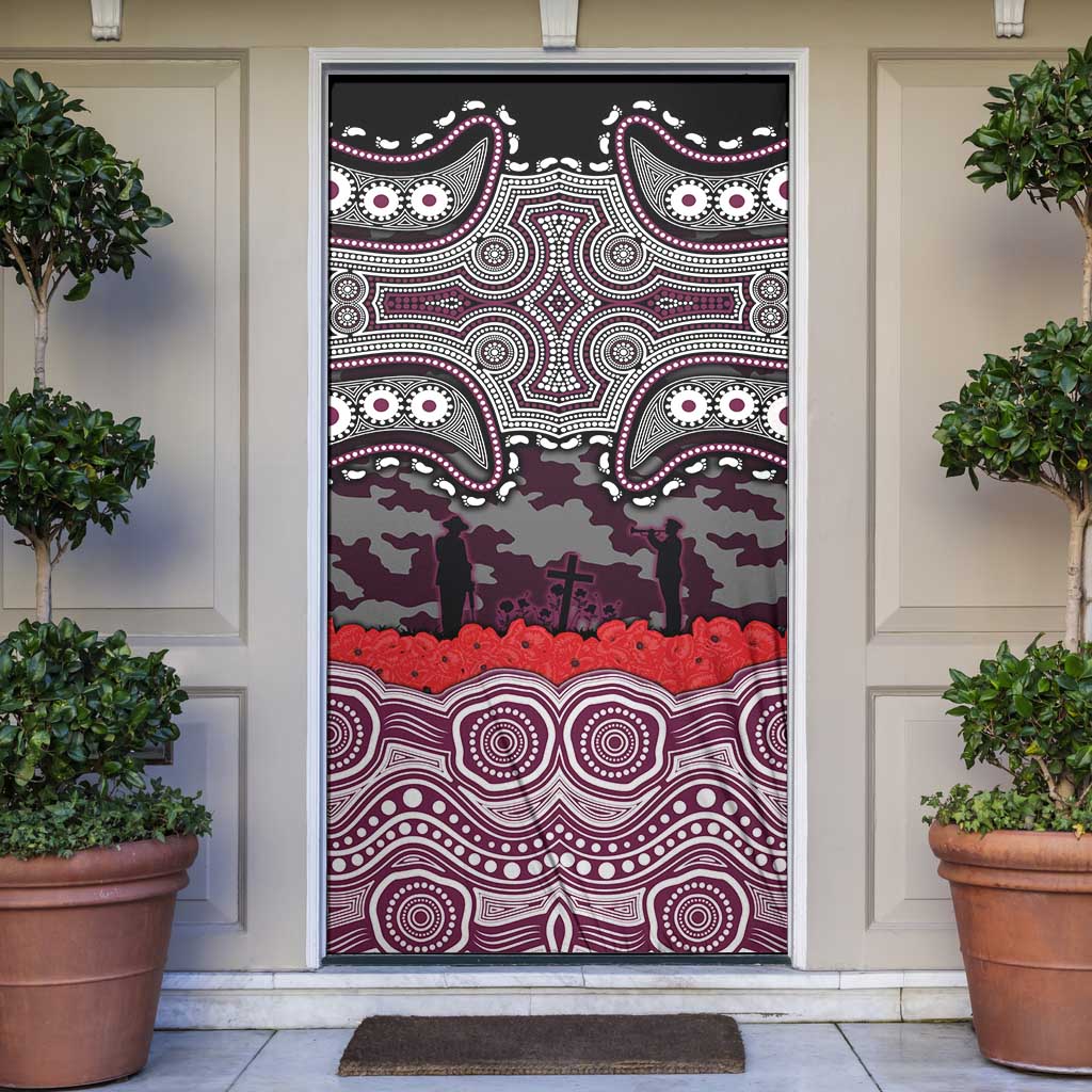 ANZAC Day Manly Warringah Sea Eagles Door Cover Military Memorial Aboriginal Indigenous Art