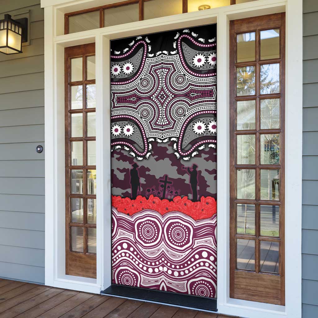 ANZAC Day Manly Warringah Sea Eagles Door Cover Military Memorial Aboriginal Indigenous Art